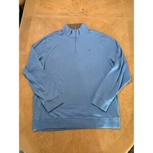 Southern Tide The Skipjack blue cotton 1/4 zip pullover size xxl men’s